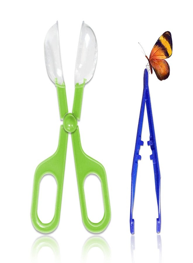 RORANIC Feeding Tongs,Bug Tweezers for Kids Adults, Reptile Feeding Tweezers Long Handle Feeder Tools for Fish Aquariums Reptiles Snakes Lizard Gecko Spider and Bird (Green) - Image 1